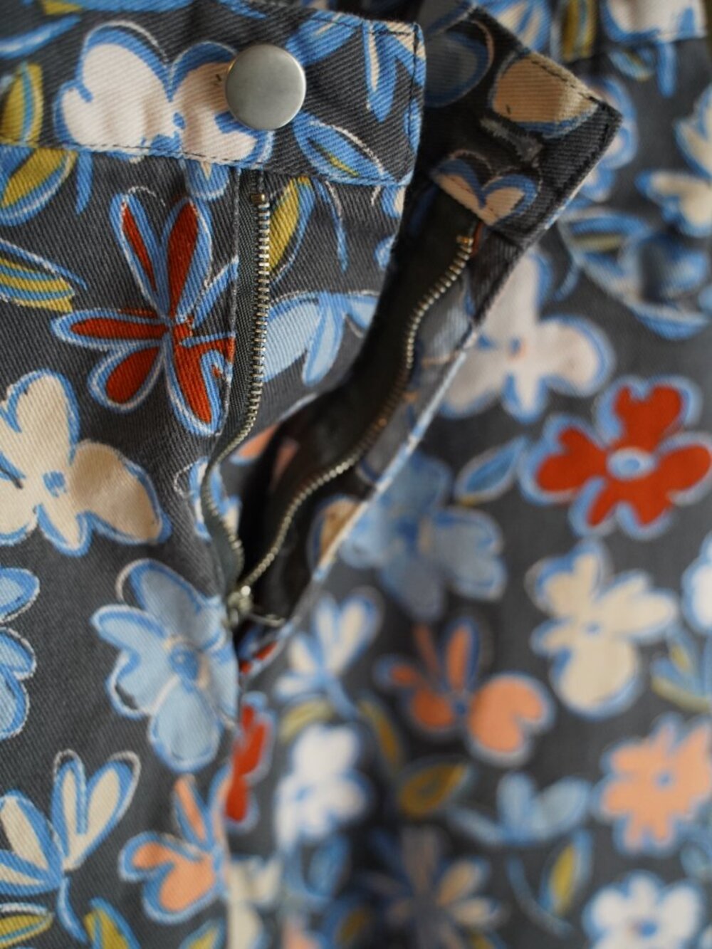 Originality Women’s Floral Print Pants 100% Cotton Multicolored - Picture 7 of 14